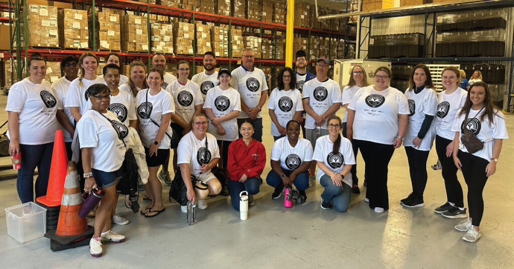 Merchants colleagues group photo at Erie County Department of Health for Day of Caring 2024